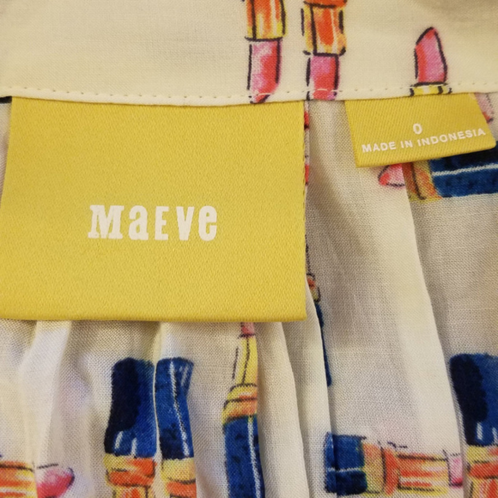 Anthropologie Tesni Lipstick Swing top by Maeve - Picture 6 of 7